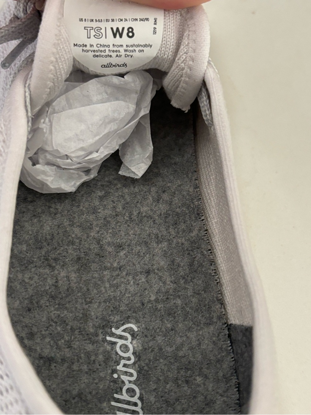 Allbirds New Without Tags Kaikoura White Tree Skippers Womens Size 8 - Picture 7 of 14